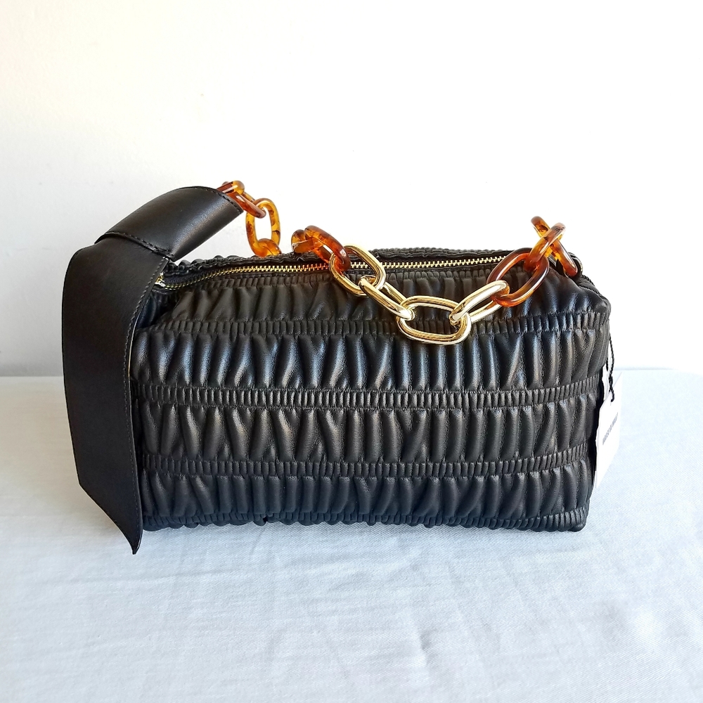 House of Want We Are Thoughtful Vegan Leather Shoulder Bag - Picture 10 of 10